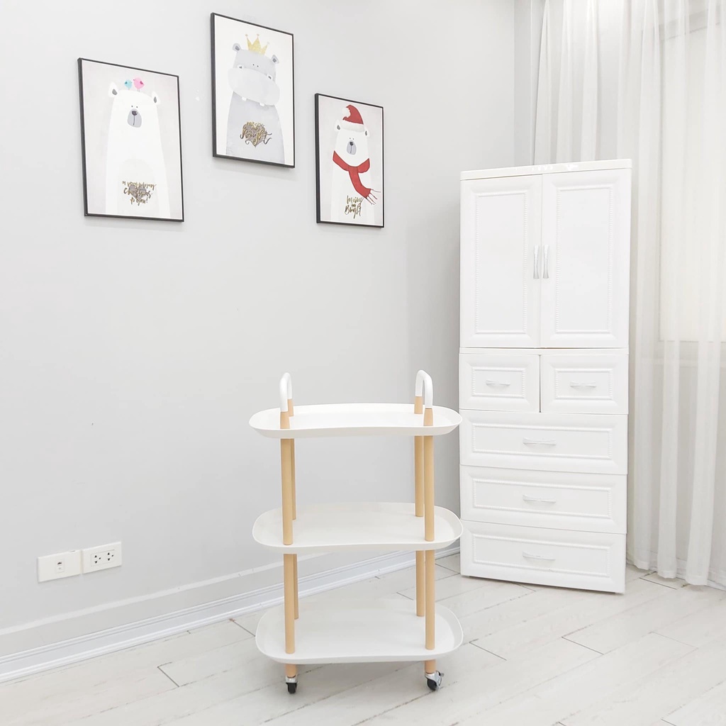 Kệ nhựa 3 tầng Oval Umoo UM-09112