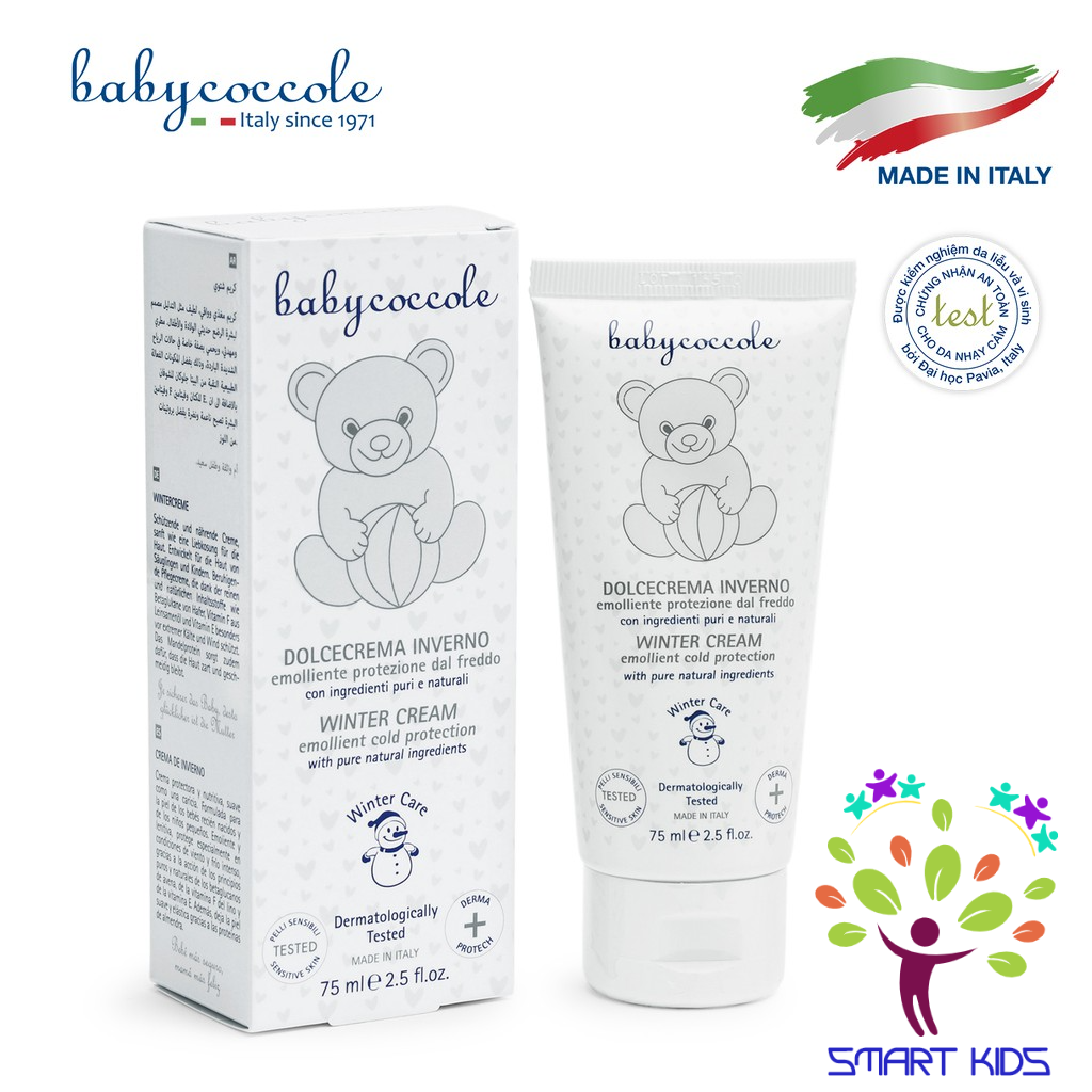 Kem nẻ và giữ ấm từ sáp ong vitamin BABYCOCCOLE 75ml 0M+