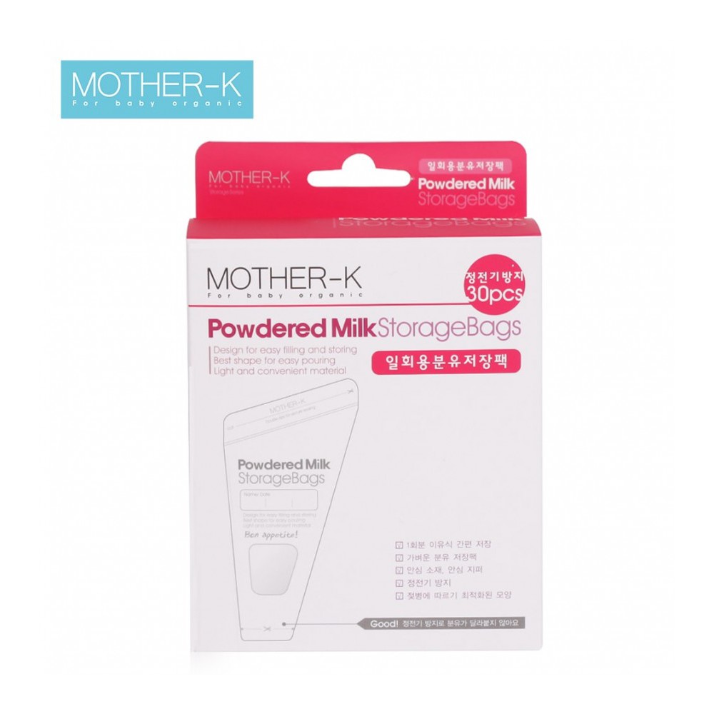 (Chính Hãng) Túi trữ sữa bột Mother-K Hàn Quốc (30c)