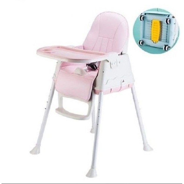 Ghế ăn dặm Umoo 3 chức năng - có đệm + bánh xe UM-05146