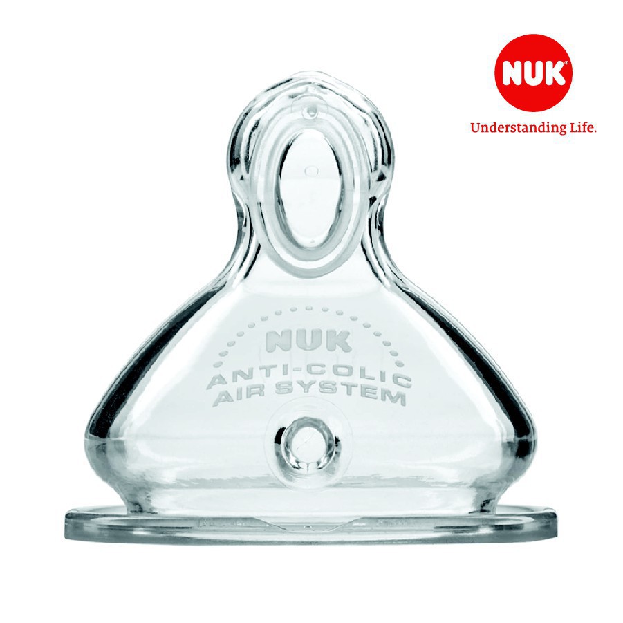 Bộ 2 Núm Ti Cho Bình Sữa Nuk Premium Choice+ Silicone