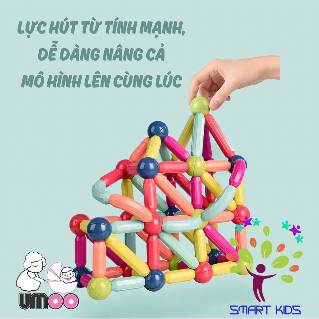 Bộ đồ chơi xếp hình nam châm từ tính Umoo UM-1085
