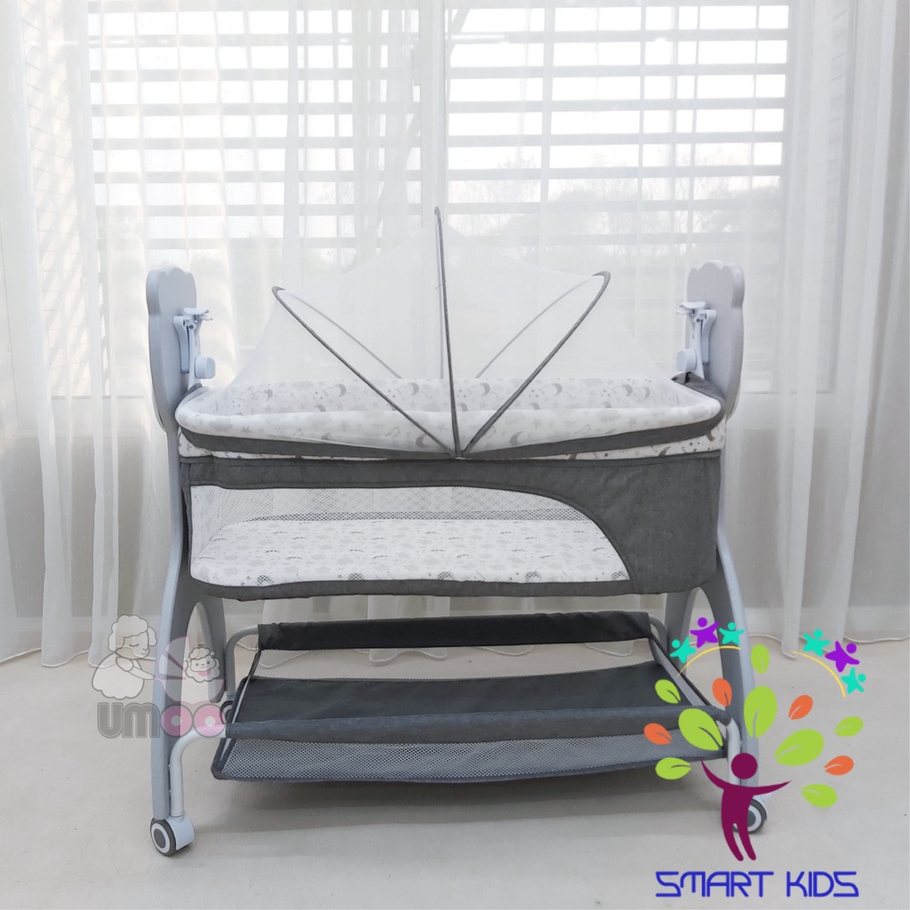 Nôi cũi vải Umoo Gấu UM-08111