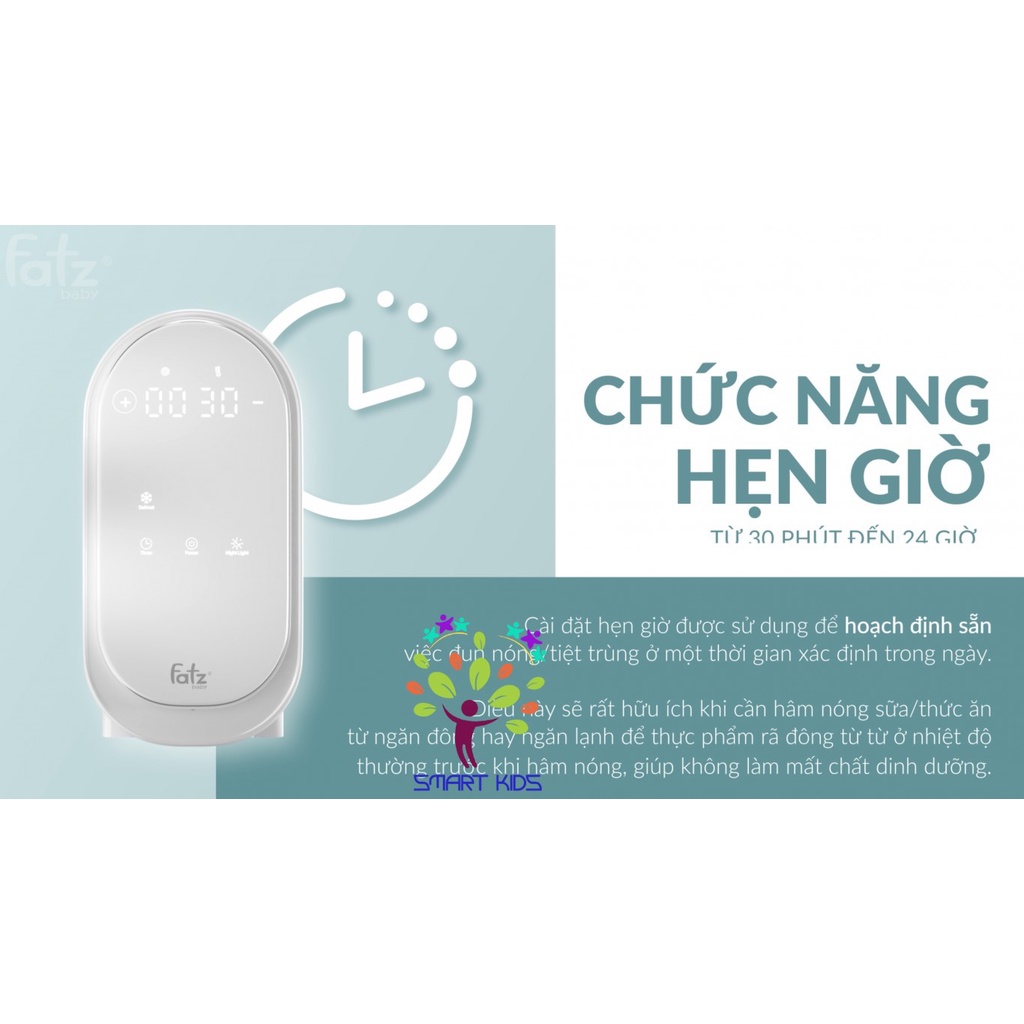 MÁY HÂM SỮA TIỆT TRÙNG ĐIỆN TỬ 2 BÌNH - DUO 6 - FATZ BABY FB3090CY
