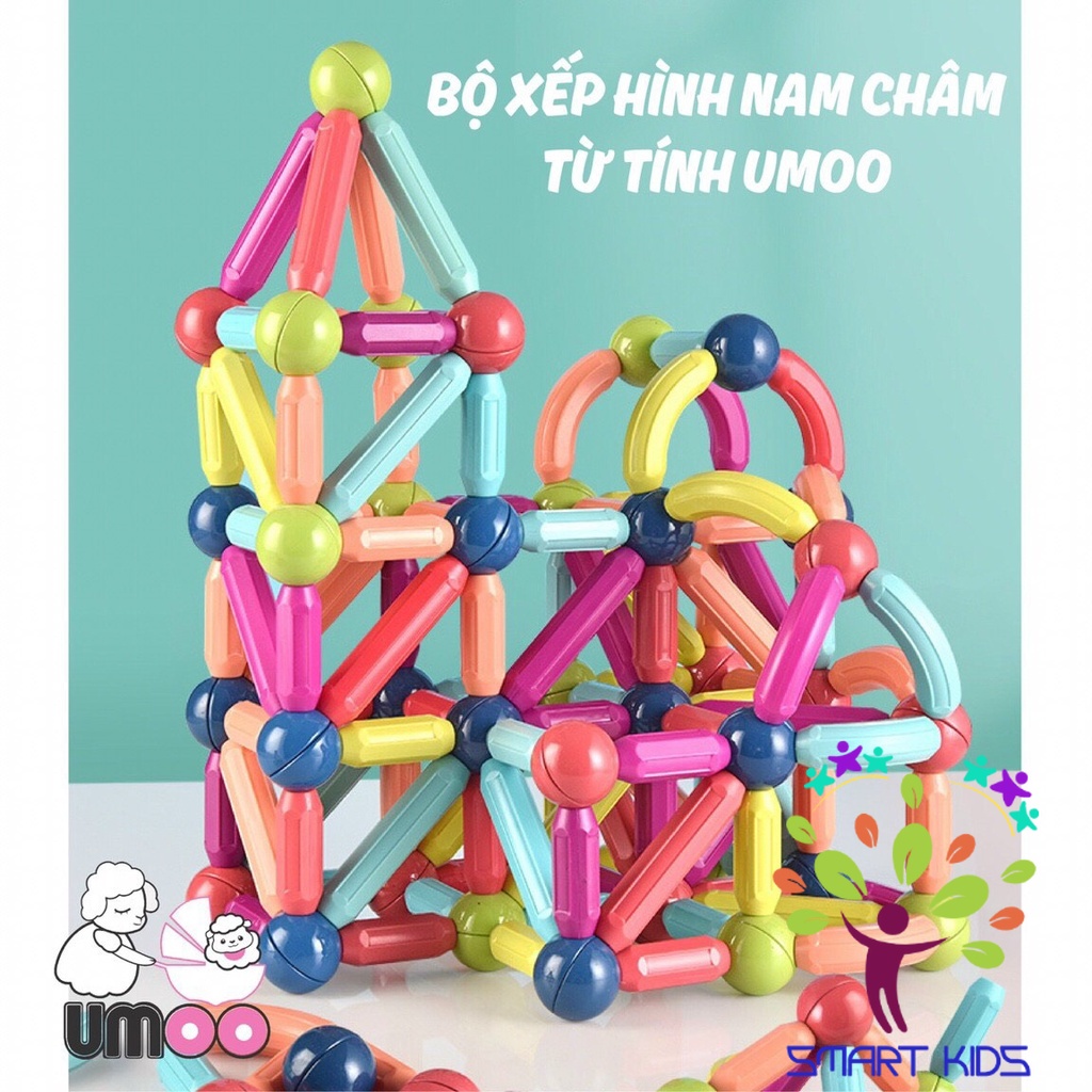 Bộ đồ chơi xếp hình nam châm từ tính Umoo UM-1085