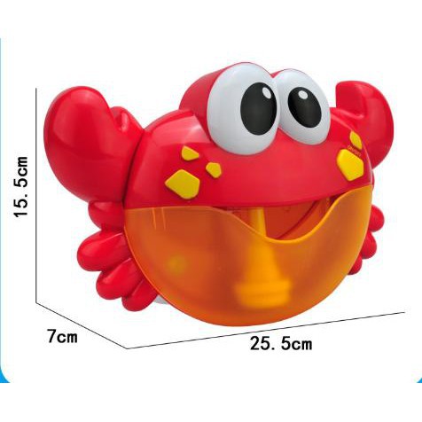 Đồ chơi nhà tắm phát nhạc Cua tạo bọt Umoo, Cua thổi bong bóng (KO KÈM PIN)