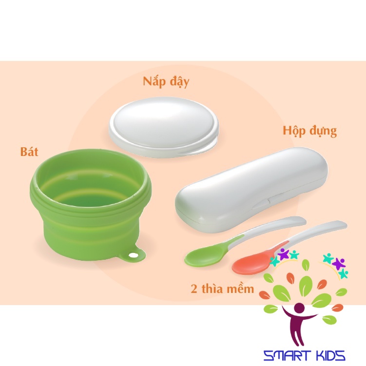 CHÉN ĂN DẶM GẤP GỌN KÈM MUỖNG RICHELL