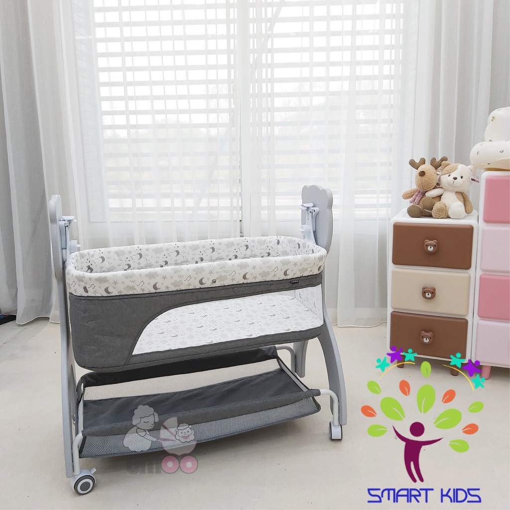 Nôi cũi vải Umoo Gấu UM-08111