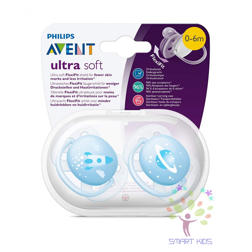 Bộ 2 ti giả siêu mềm ultra soft Philips Avent 0-6m SCF222/21