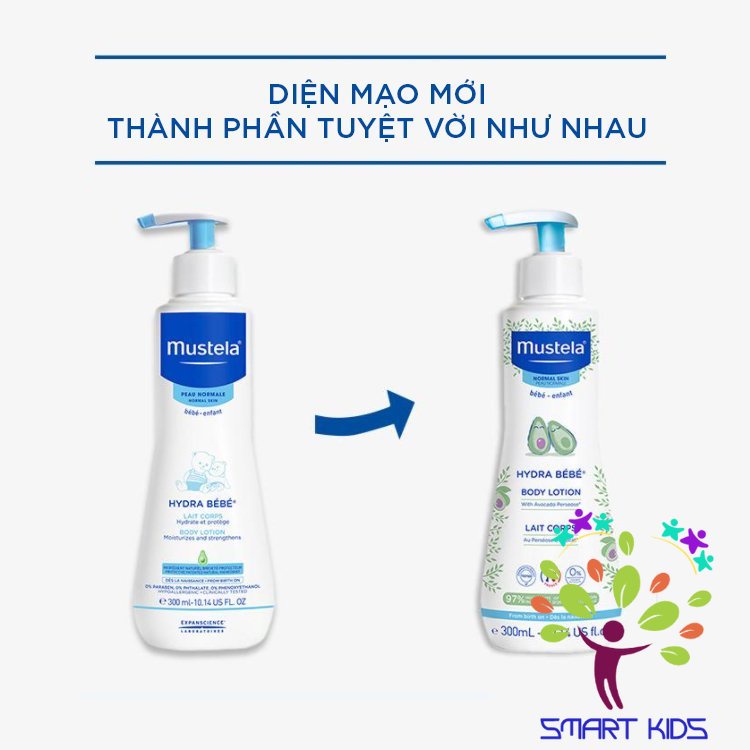 Kem Dưỡng Da Toàn Thân Cho Trẻ Sơ Sinh & Em Bé MUSTELA Hydra Bébé Body Lotion