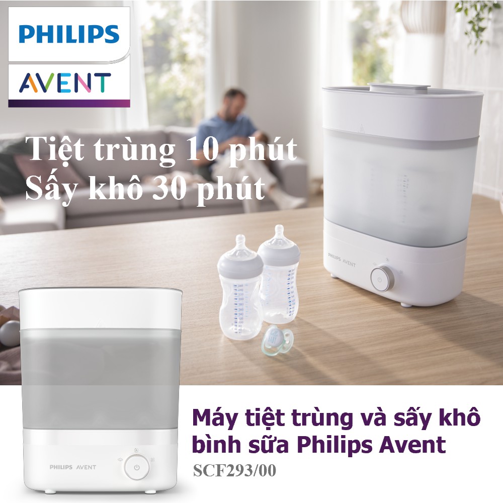 Máy tiệt trùng và sấy khô bình sữa Starlight Plus SCF293/00 Philips Avent