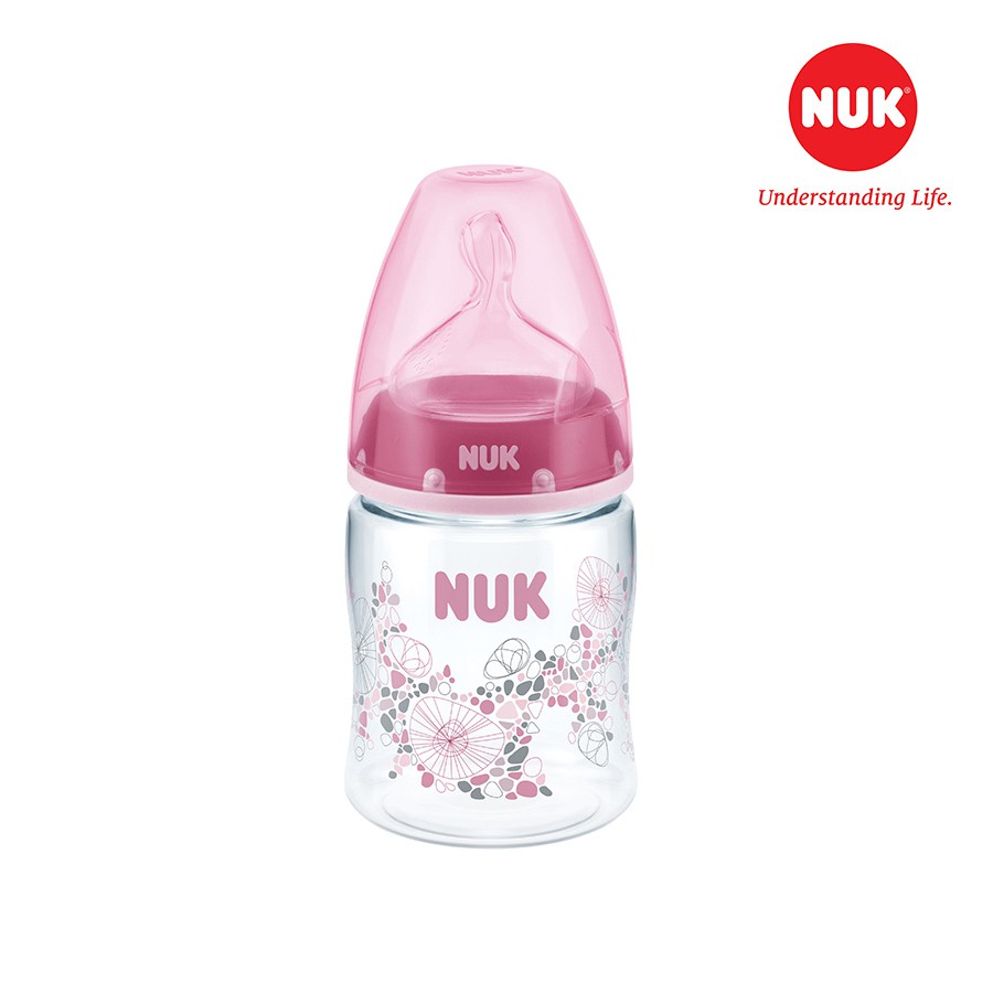 Bình sữa NUK Premium Choice nhựa PA 150ml núm ti Silicone S1 -M