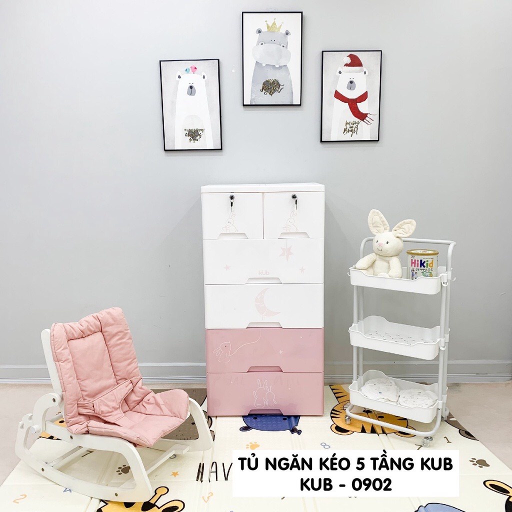 Tủ Nhựa Ngăn Kéo 5 Tầng Kub Mẫu Mới KB-0902
