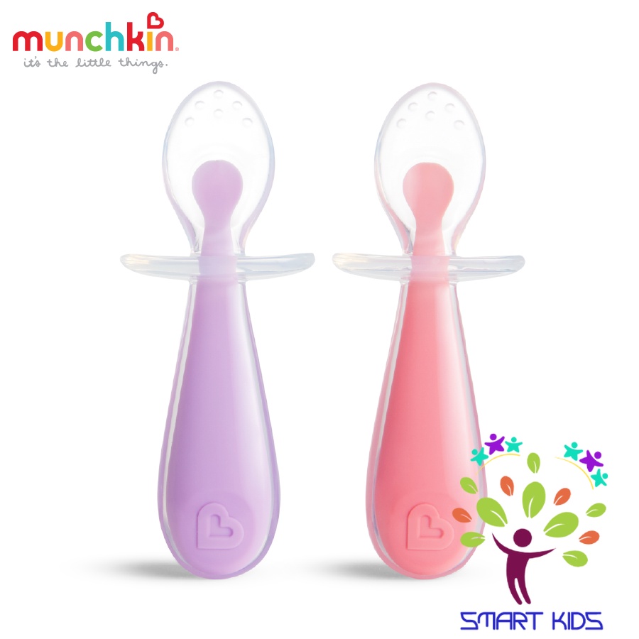 BỘ 2 THÌA SILICONE TẬP XÚC CHỐNG HÓC MUNCHKIN
