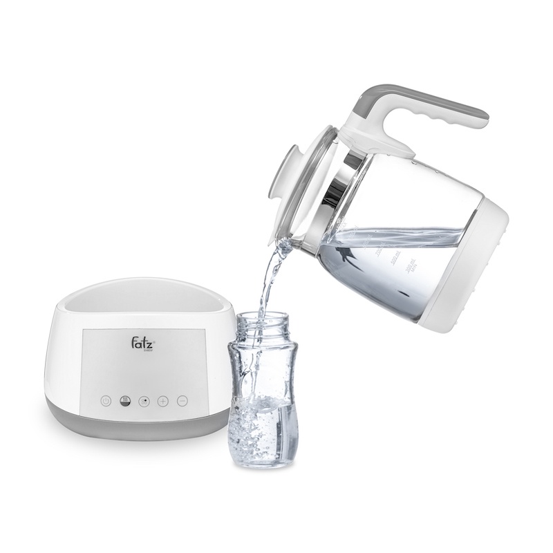 Bình thuỷ tinh thay thế máy đun nước và hâm nước pha sữa điện tử Fatz Baby Quick và multimax 1200ml không kèm nắp