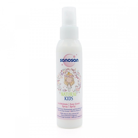 (Chính Hãng) Sữa dưỡng ẩm chải tóc chiết xuất Olive hương Cherry Sanosan 125ml