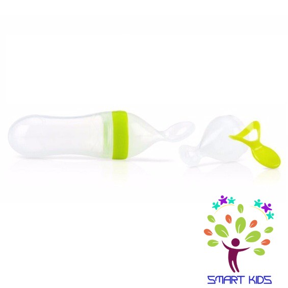 Bình thìa ăn bột Silicone Nuby 2 bước hoàn toàn mới dung tích 90ml