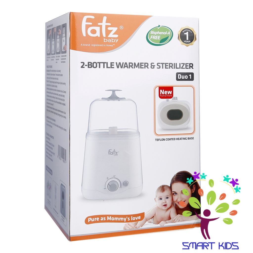 MÁY HÂM SỮA HAI BÌNH CỔ RỘNG DOU 1 FATZ BABY FB3012SL
