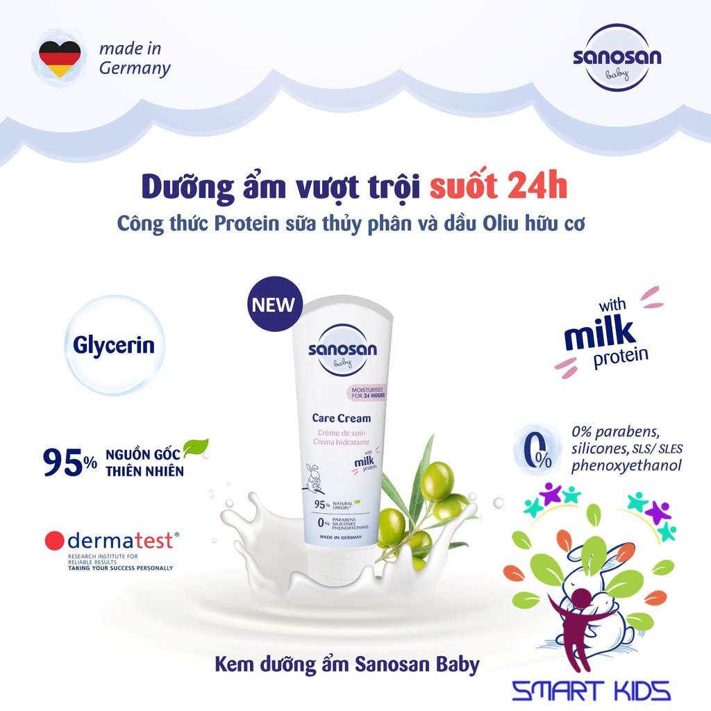 Kem Dưỡng ẩm Sanosan Baby Care Cream 100ml