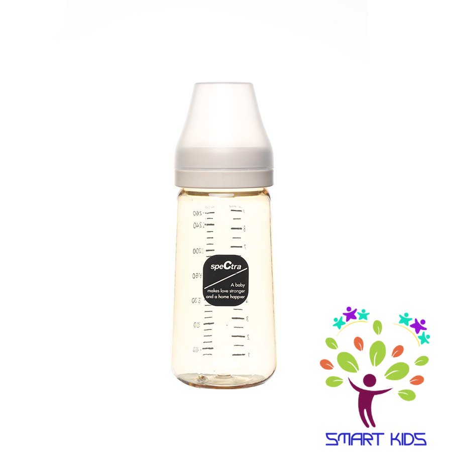 Bình sữa PPSU cổ rộng Spectra 260ml núm size M /L/ LL