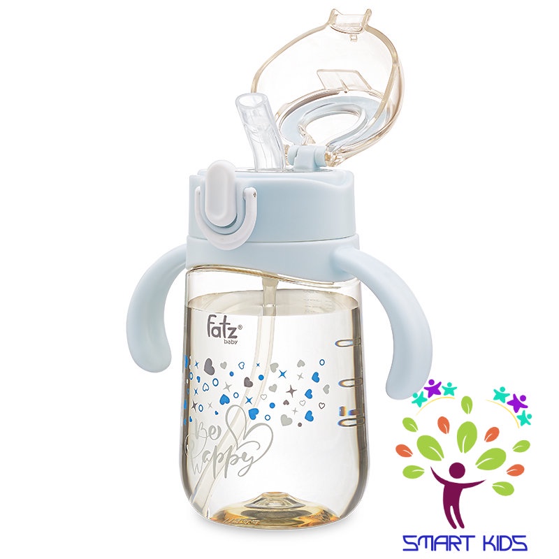 Bình PPSU có ống nhựa 2 tay cầm với phao 360 độ 250ml Fatz Baby SIPPY 2