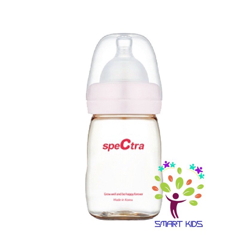 BÌNH SỮA PPSU CỔ RỘNG SPECTRA 160ML (CÓ NÚM TI SIZE S)