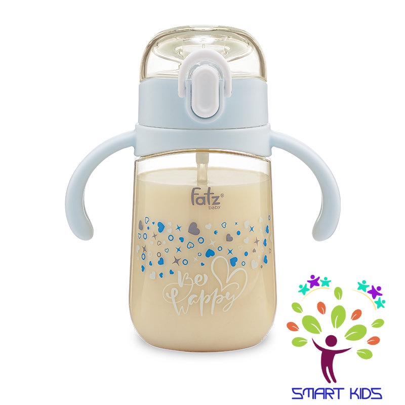 Bình PPSU có ống nhựa 2 tay cầm với phao 360 độ 250ml Fatz Baby SIPPY 2
