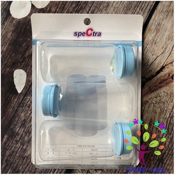 Bộ 3 bình trữ sữa PP cổ hẹp Spectra 150ml