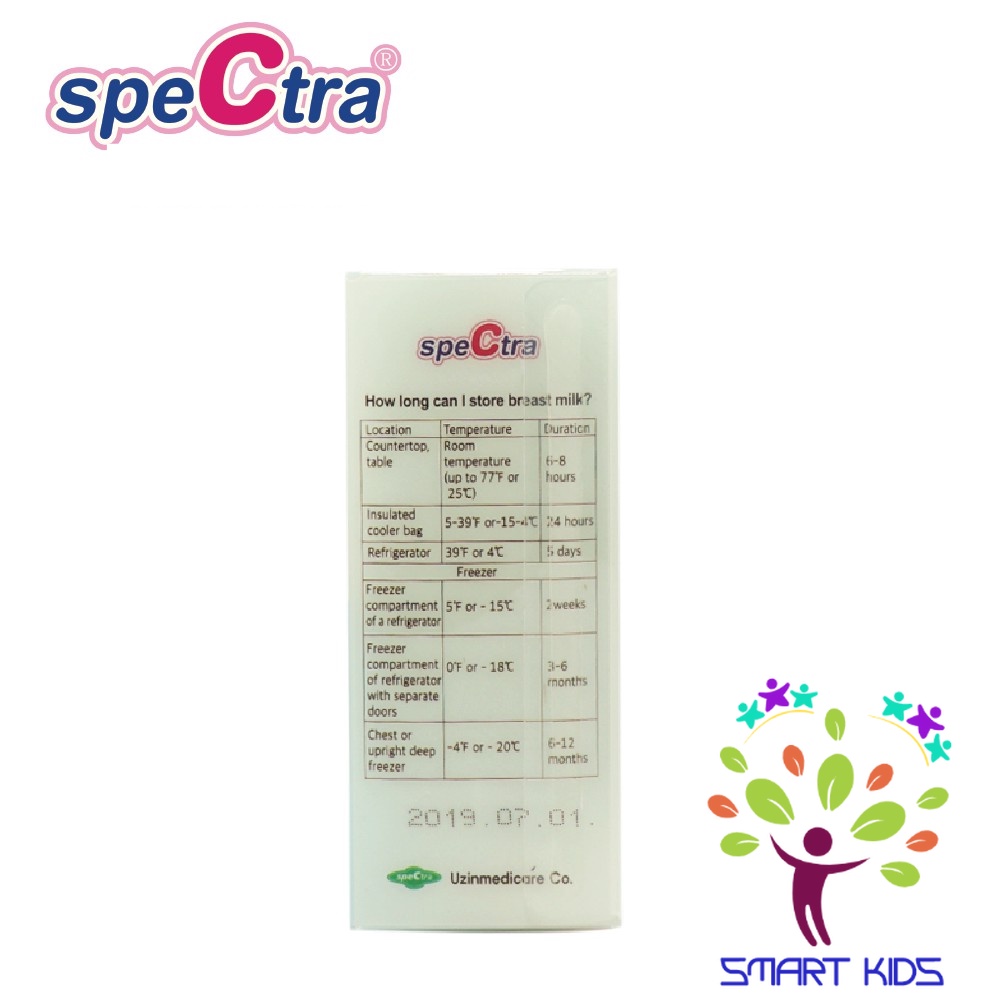 Túi Trữ Sữa Spectra Cảm Ứng Nhiệt 200ml (30 Túi/ Hộp)