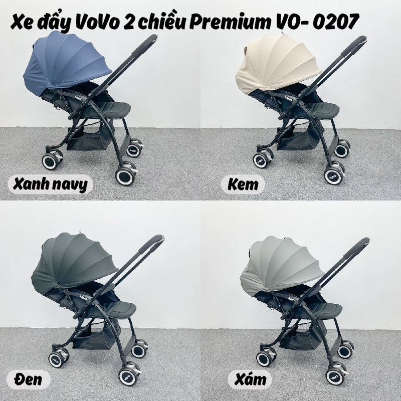 Xe đẩy Vovo 2 Chiều Premium Vo-0207 Bản Nâng Cấp Mới Nhất