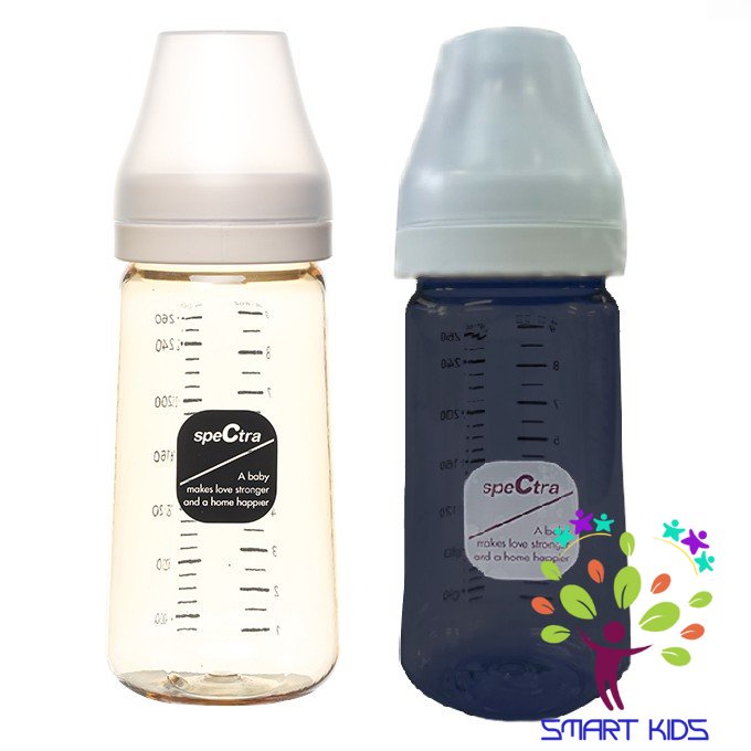 Bình sữa PPSU cổ rộng Spectra 260ml núm size M /L/ LL
