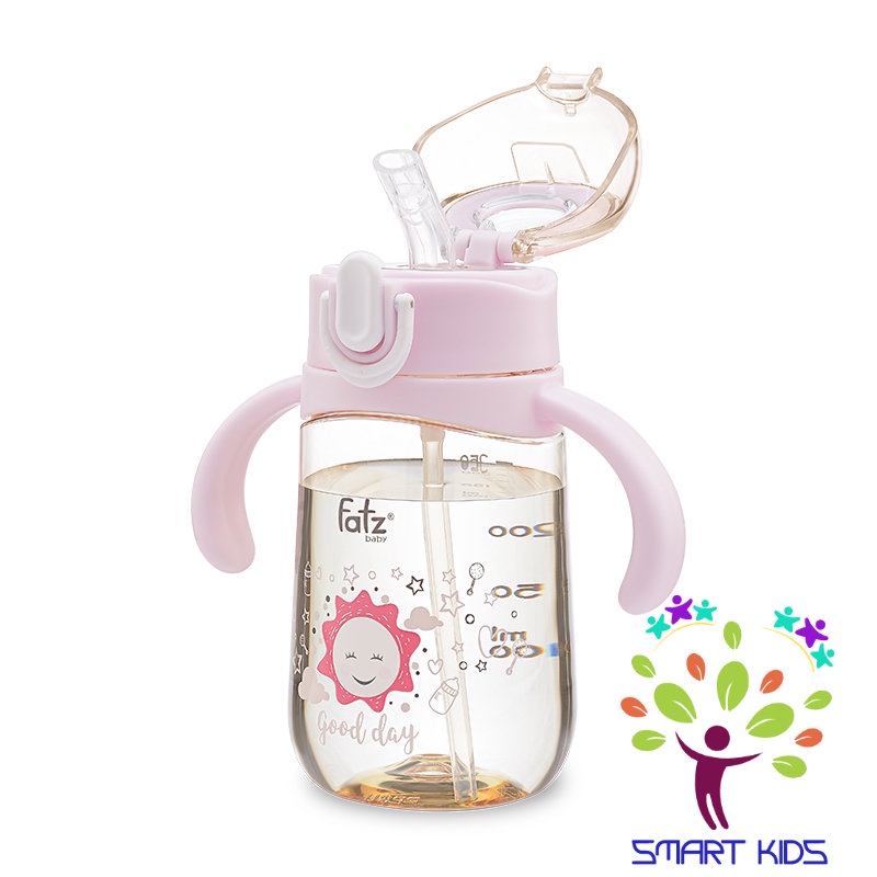 Bình PPSU có ống nhựa 2 tay cầm với phao 360 độ 250ml Fatz Baby SIPPY 2