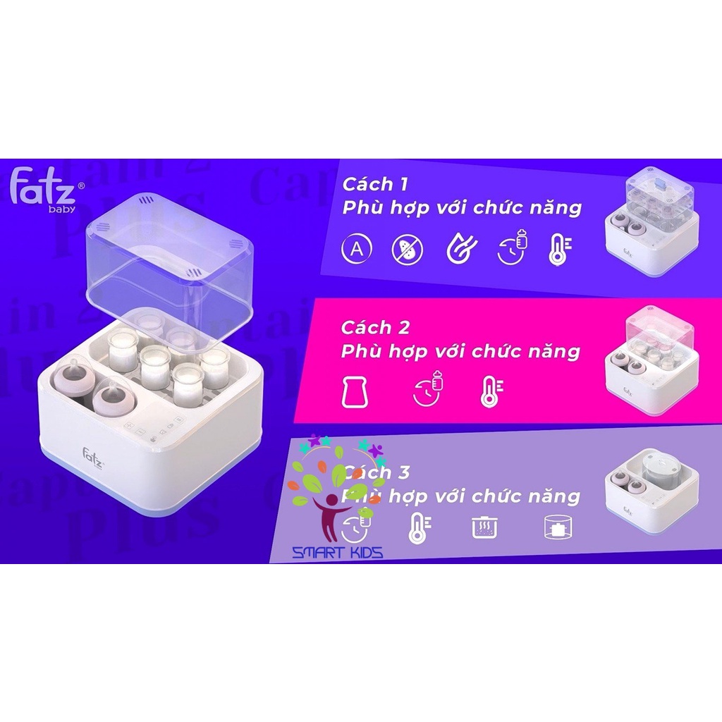 Máy Tiệt Trùng / Sấy Khô / Nấu Cháo Thông Minh Tích Hợp Máy Hâm Sữa - Captain 2 Plus + FB4316SL