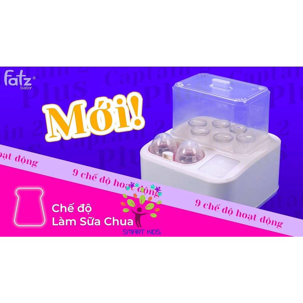 Máy Tiệt Trùng / Sấy Khô / Nấu Cháo Thông Minh Tích Hợp Máy Hâm Sữa - Captain 2 Plus + FB4316SL