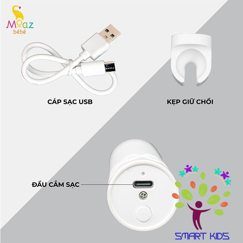 Bộ Cọ Rửa Bình Sữa Điện Moaz Bébé MB-047