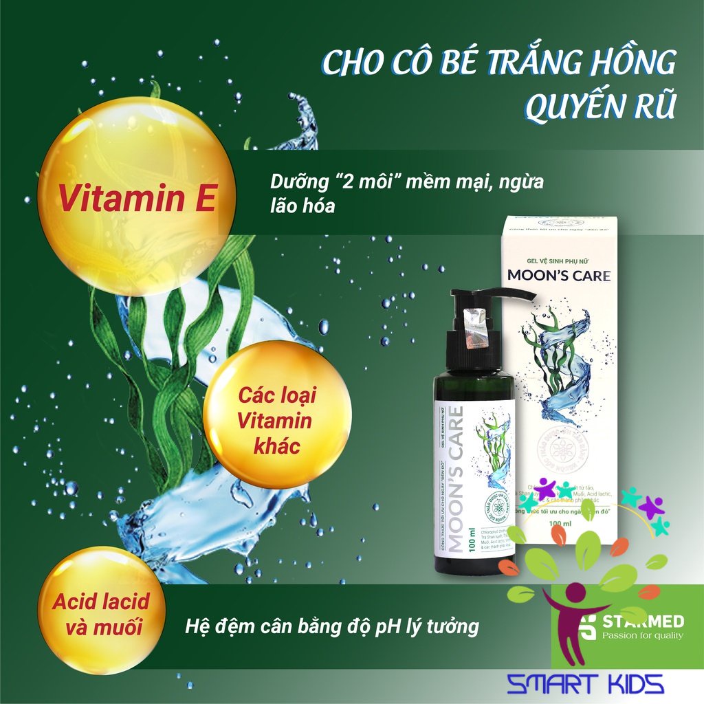 Dung Dịch Vệ Sinh Phụ Nữ Moon's Care  Kháng Khuẩn, Giảm Nấm, An Toàn Cho Da Nhạy Cảm 100ml