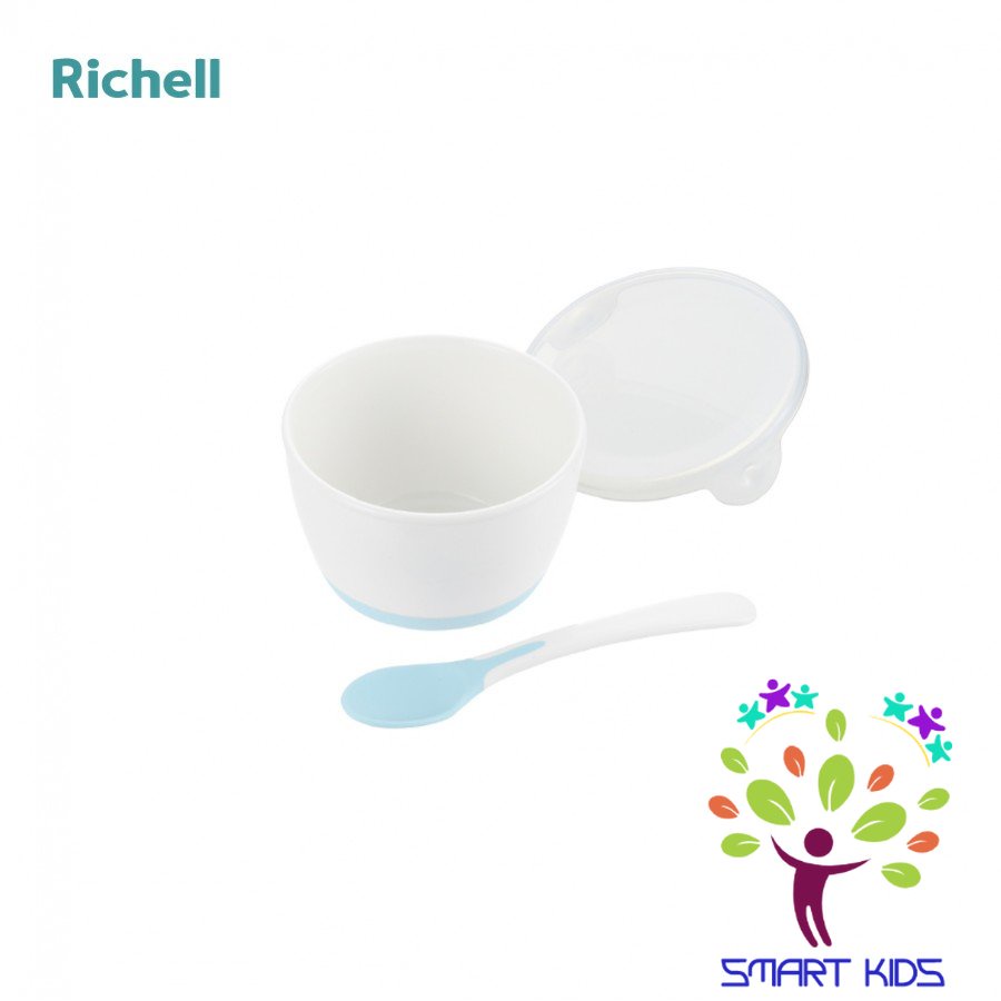 Bộ Chén ăn Dặm T.l.i Richell (kèm Nắp Và Muỗng)