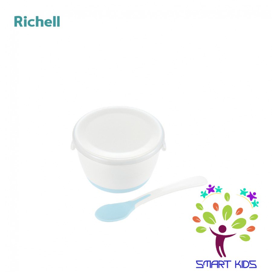 Bộ Chén ăn Dặm T.l.i Richell (kèm Nắp Và Muỗng)