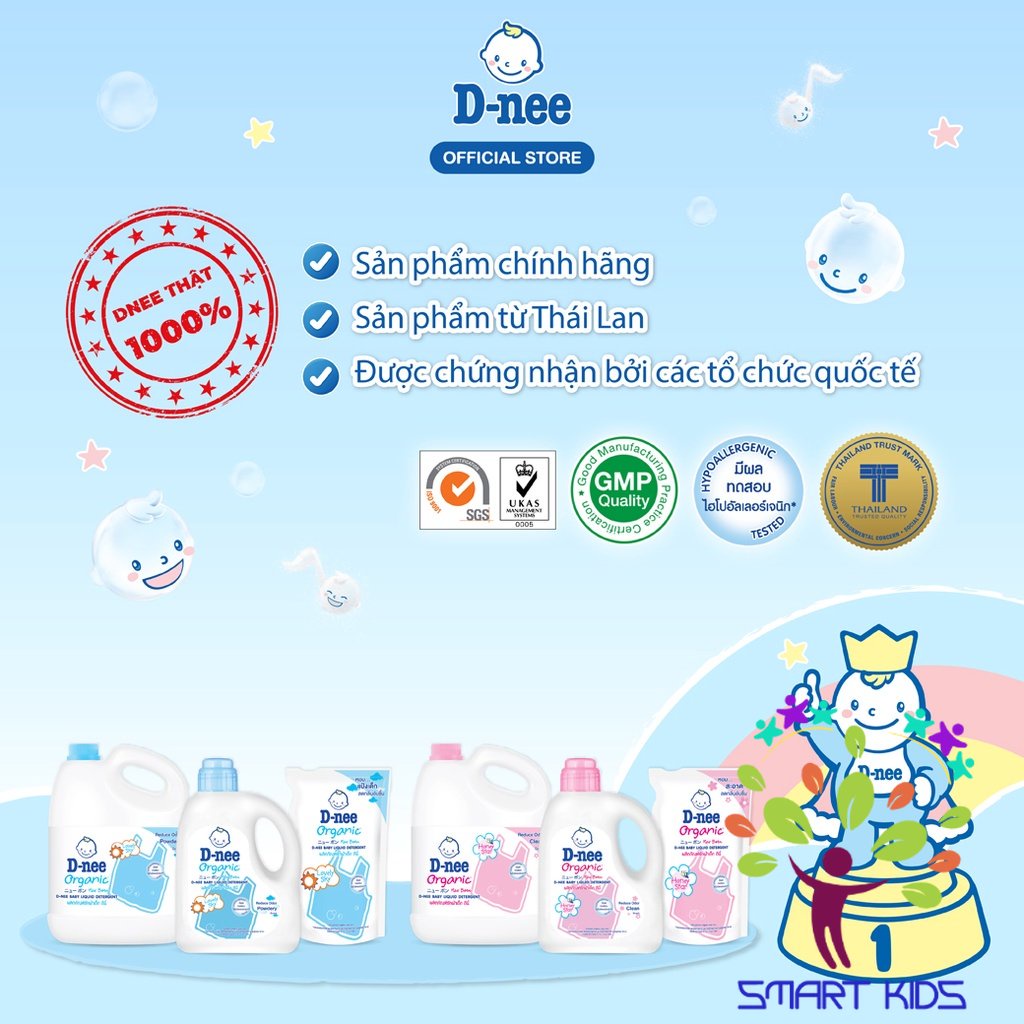 Nước giặt dnee chai 960ml Chính hãng (Có tem Đại Thịnh)