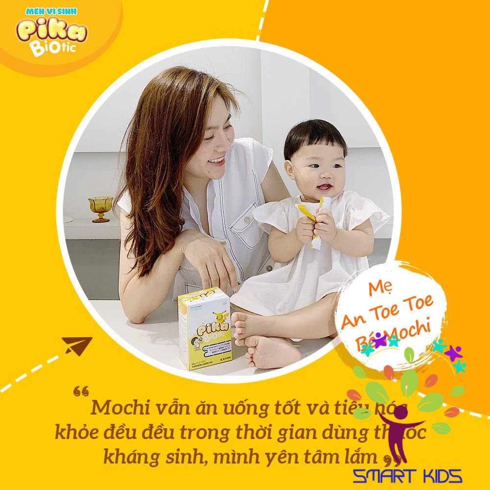 Men vi sinh Pika Biotic Hàn Quốc bổ sung lợi khuẩn, tăng cường hấp thu, ổn định tiêu hóa cho bé h30gói x 2g