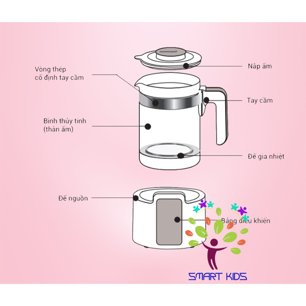 Máy đun và hâm nước pha sữa điện tử Adicon G8