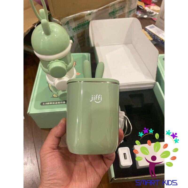 Máy hâm sữa di động không dây Jiffi phiên bản mới Bảo hành chính hãng