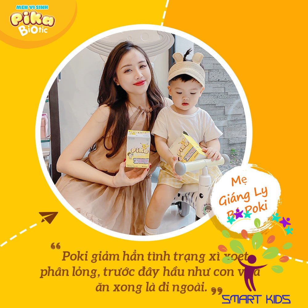Men vi sinh Pika Biotic Hàn Quốc bổ sung lợi khuẩn, tăng cường hấp thu, ổn định tiêu hóa cho bé h30gói x 2g