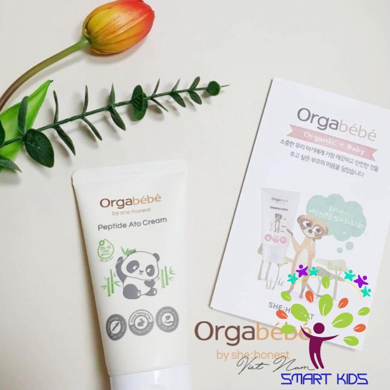 Kem dưỡng ẩm cho bé Peptide Ato Cream ORGABÉBÉ Hàn Quốc 150ml