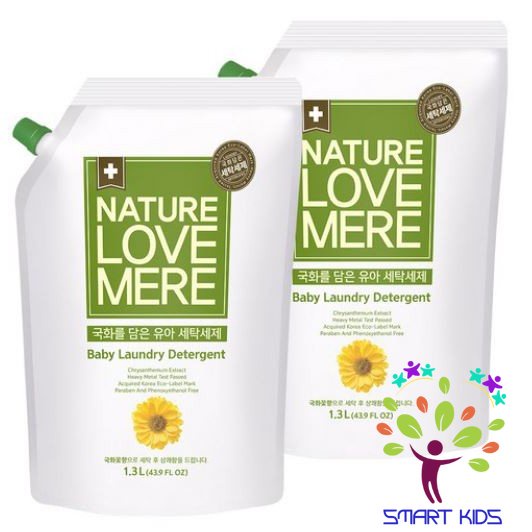 Nước giặt Nature Love Mere hương Hoa cúc chai 1.8L/ túi 1.3L