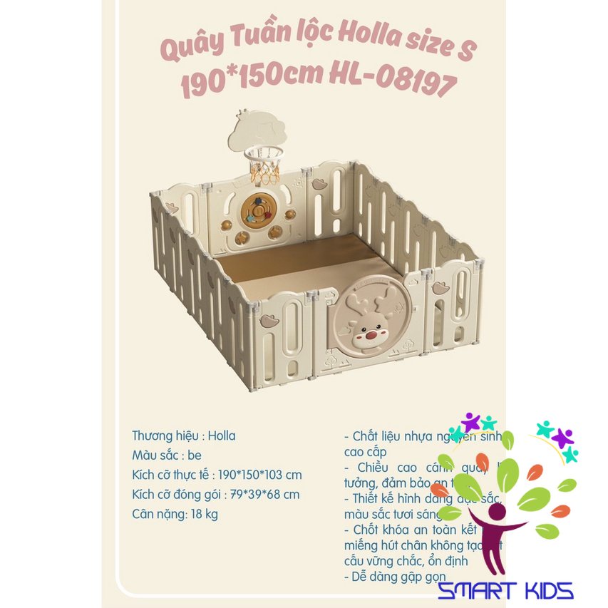 Quây tuần lộc gấp gọn Holla