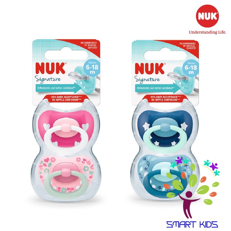 Bộ 2 ti giả NUK Signature silicone ban ngày