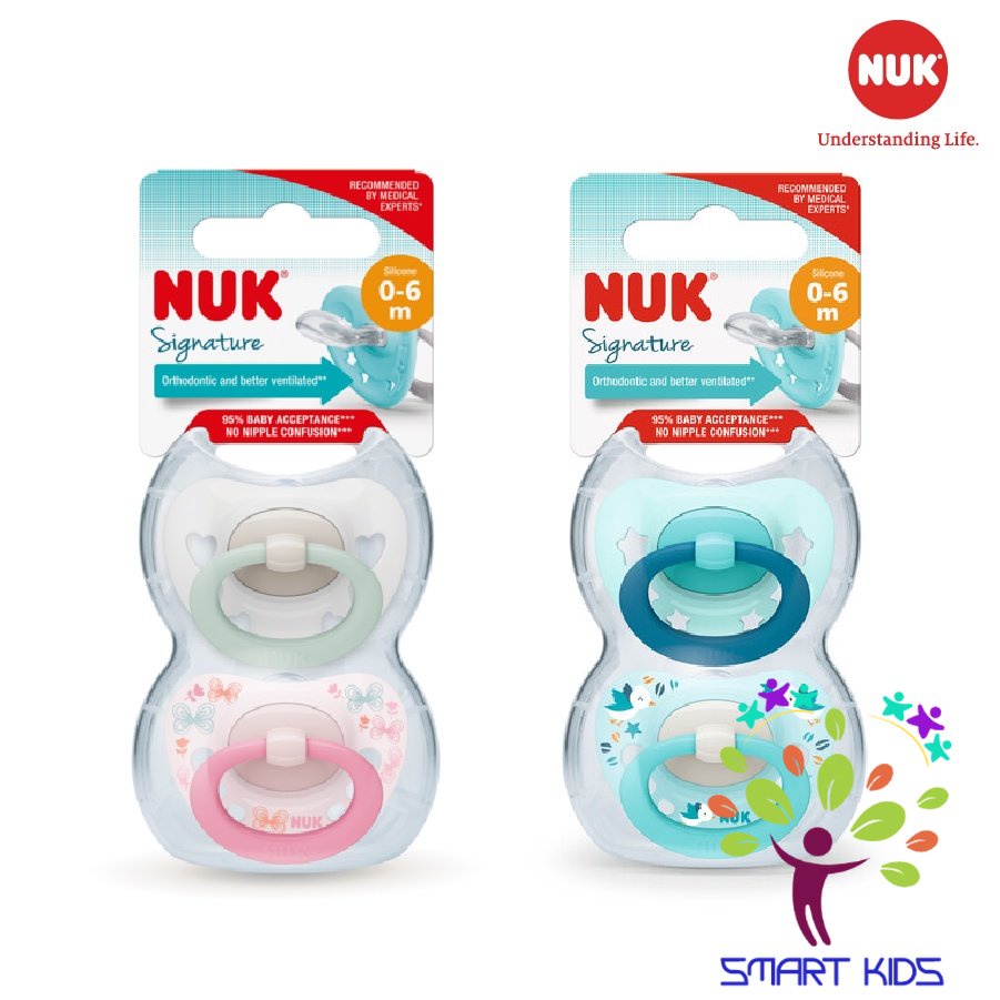 Bộ 2 ti giả NUK Signature silicone ban ngày