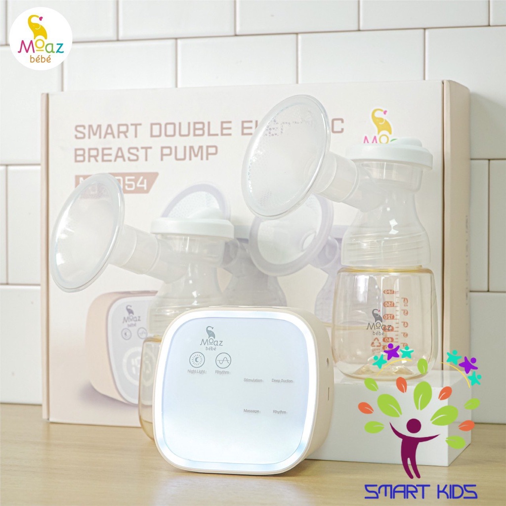 Máy Hút Sữa điện đôi Thông Minh Moaz Bebe MB-054