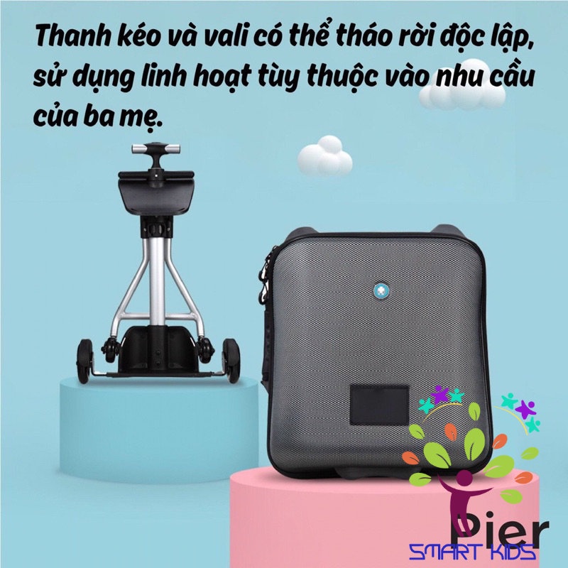 Vali xe đẩy trẻ em Pier Pi-0229 Bảo hành chính hãng 2 năm